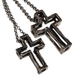 3D Cross Silver (Small) - Alkemi Designs