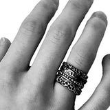 Stacking Rings Solid 925 Silver - Alkemi Designs