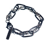 Double Mix Link handmade 925 Silver bracelet - Alkemi Designs