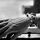 Silver and Lava Stone Double Chain - Alkemi Designs