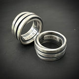 [NEW] Brushed  Twist  Ring 15mm (2023) - Alkemi Designs