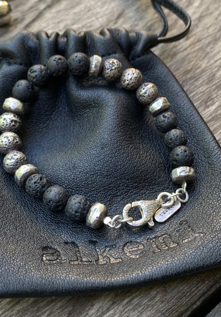Faith, Hope & Love silver charm on a green glass beads bracelet – Designs  By Siri