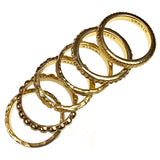 Stacking Rings in 18kt Gold PL - Alkemi Designs